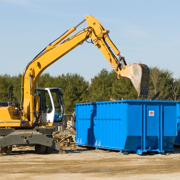 what size residential dumpster rentals are available in Las Lomitas